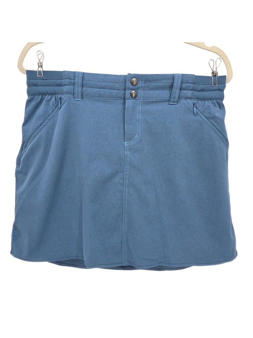Kuhl Womens 6 Strattus Skort Blue Stretch Pockets Lined Hiking Outdoors A-Line